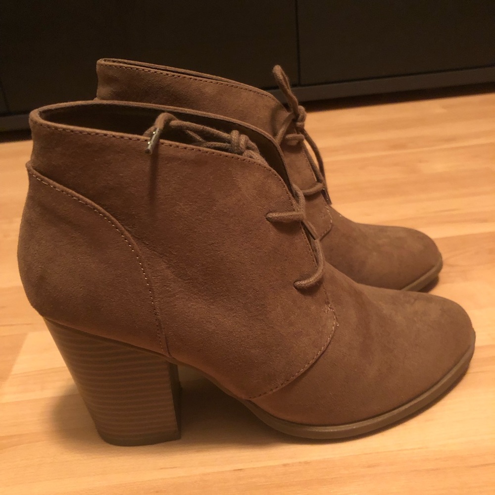 Suede booties